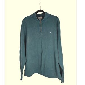 Southern Tide XXLThe Skipjack Pullover‎ Mens 1/4 Zip Blue Sweatshirt